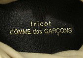 Shoes, Comme des Garçons (Japanese, founded 1969), leather, cotton, plastic (synthetic rubber), Japanese